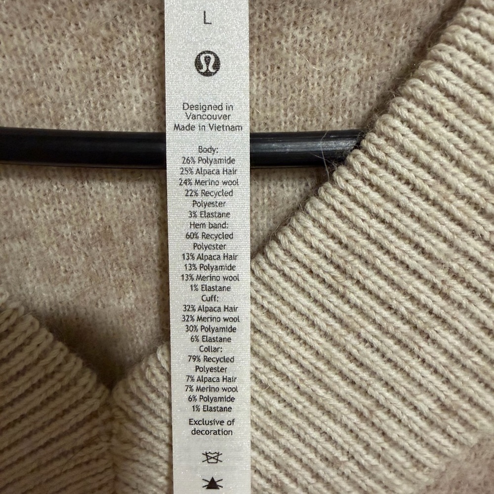 Lululemon Alpaca Wool Blend Sweater - Picture 7 of 9